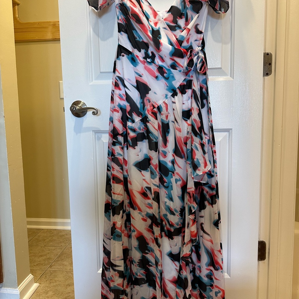 Elegant Multicolor Maxi Dress